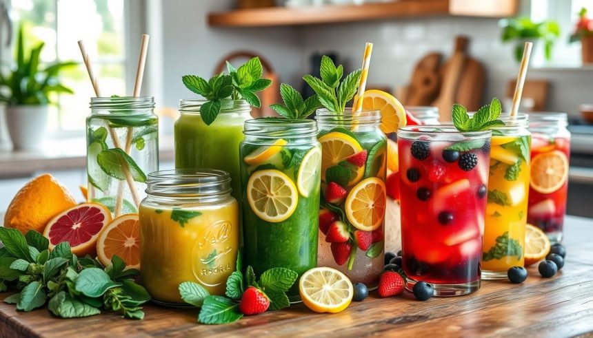 Bebidas detox caseiras para incluir na sua rotina diária.