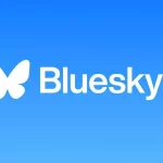 Logo da rede social Bluesky, que integrou função do X em sua plataforma