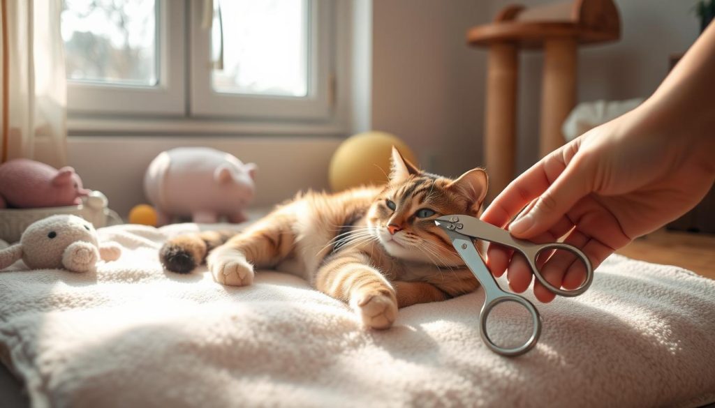 Como cortar as unhas do gato sem causar estresse