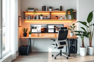 Como montar um setup de home office funcional e moderno.