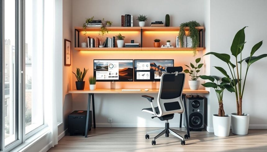 Como montar um setup de home office funcional e moderno.