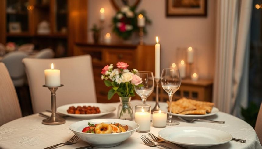 Como preparar um jantar romântico em casa sem gastar muito.