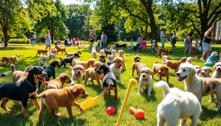 Como socializar filhotes de cachorro corretamente.