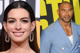 Foto destaque: Anne Hathaway e Dave Bautista (reprodução/flipboard/adorocinema)