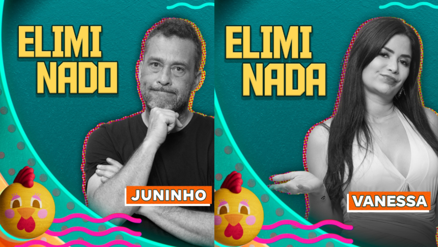 A Fazenda 16: Juninho e Vanessa são os eliminados do jogo