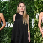 Zendaya, Angelina Jolie e Zoë Kravitz posam no tapete verde do Gotham Awards 2024, exibindo looks elegantes.