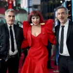 Lady Gaga, Joaquin Phoenix, Todd Philips em premier de Joker 2