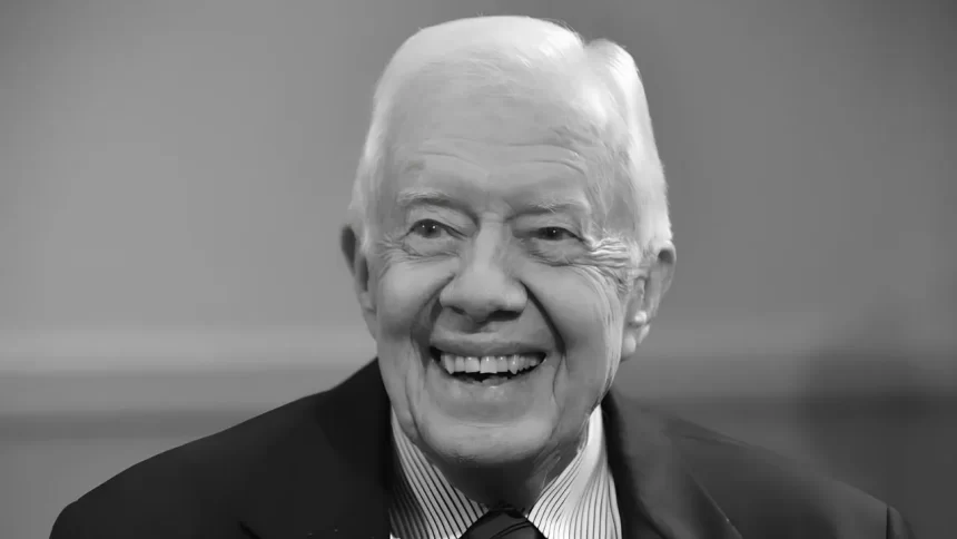 Jimmy Carter, 39º presidente dos Estados Unidos da América, que faleceu aos 100 anos