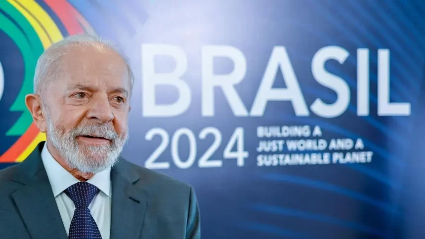 O atual presidente do Brasil,, Luiz Inácio Lula da Silva