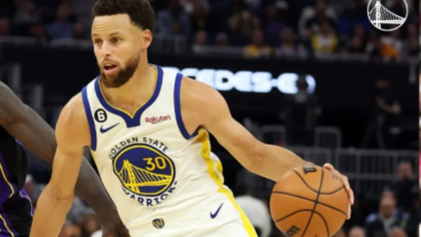 Curry faz mais uma jogada inesperada na NBA.