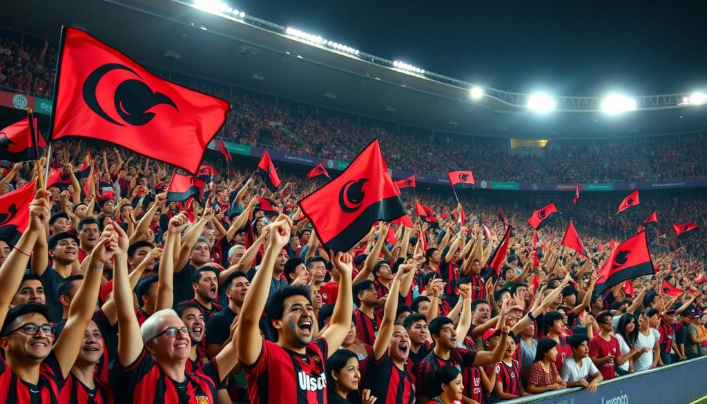 força da torcida do Flamengo