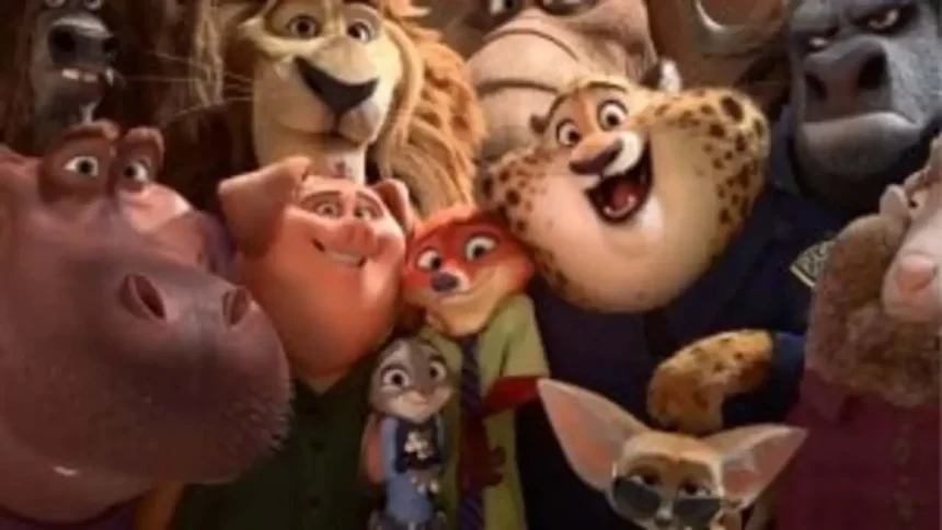 Imagem promocional do primeiro filme de 'Zootopia'