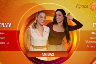 Eva e Renata, as amigas fazem parte do grupo pipoca