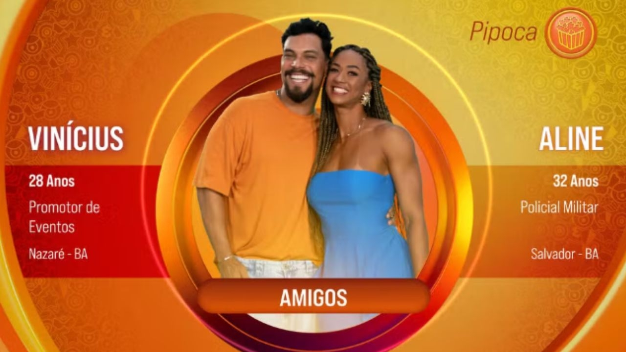 Vinícius e Aline mais uma dupla do BBB25