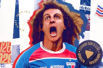 David Luiz, ex-jogador do Flamengo, chegou a Fortaleza para reforçar o time local