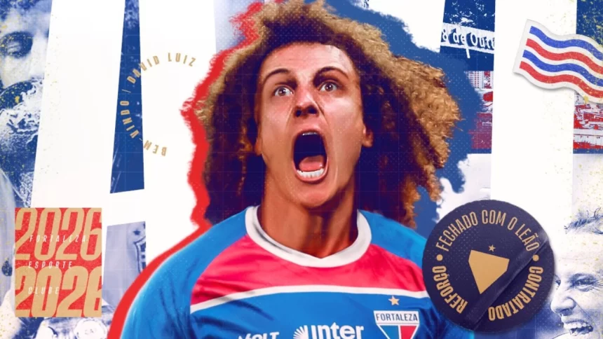 David Luiz, ex-jogador do Flamengo, chegou a Fortaleza para reforçar o time local