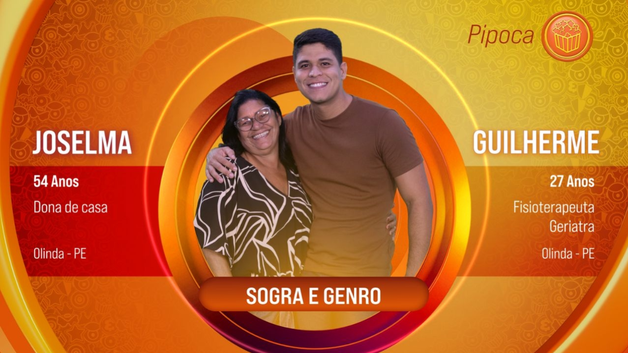 BBB 25: Guilherme e Joselma ocupam a última vaga no programa