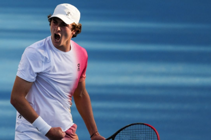 João Fonseca durante o Australian Open