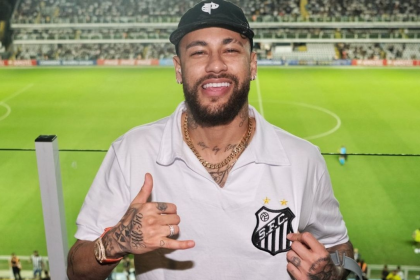 Neymar na Vila Belmiro