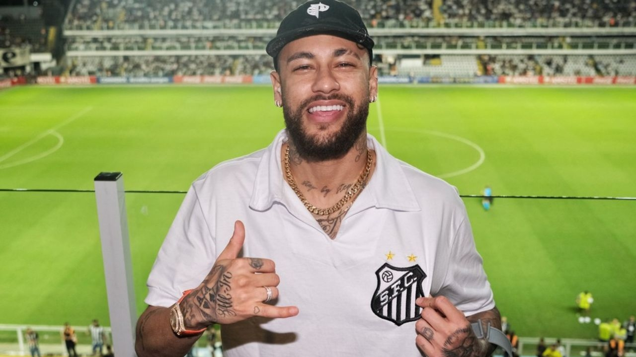 Neymar na Vila Belmiro