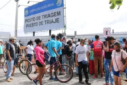 Imagem demonstrando o trabalho feito pela OIM, ação humanitária que enfrenta prejuizos devido o corte na verba feito por Donald Trump