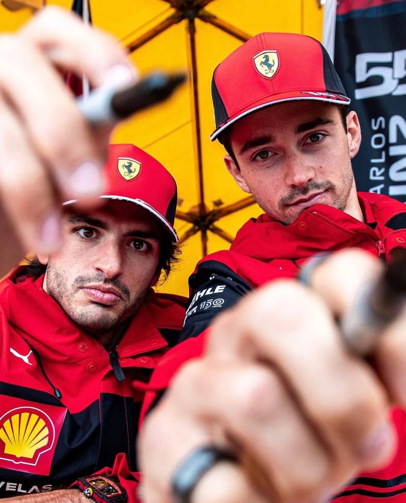 Leclerc e Sainz juntos pela Ferrari 