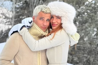 Bruno Gagliasso e Giovanna Ewbank curtem férias românticas na neve do Colorado