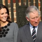 Kate Middleton e o Rei Charles em registro