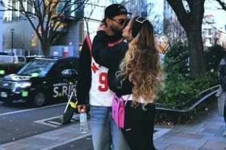 Foto destaque: Gabigol e Rafaella Santos, no Japão (Reprodução/Instagram/@rafaella)