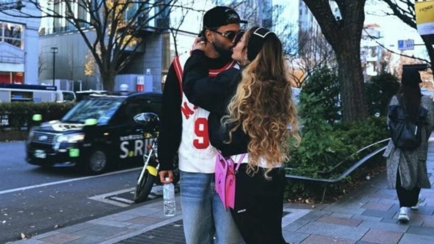 Foto destaque: Gabigol e Rafaella Santos, no Japão (Reprodução/Instagram/@rafaella)