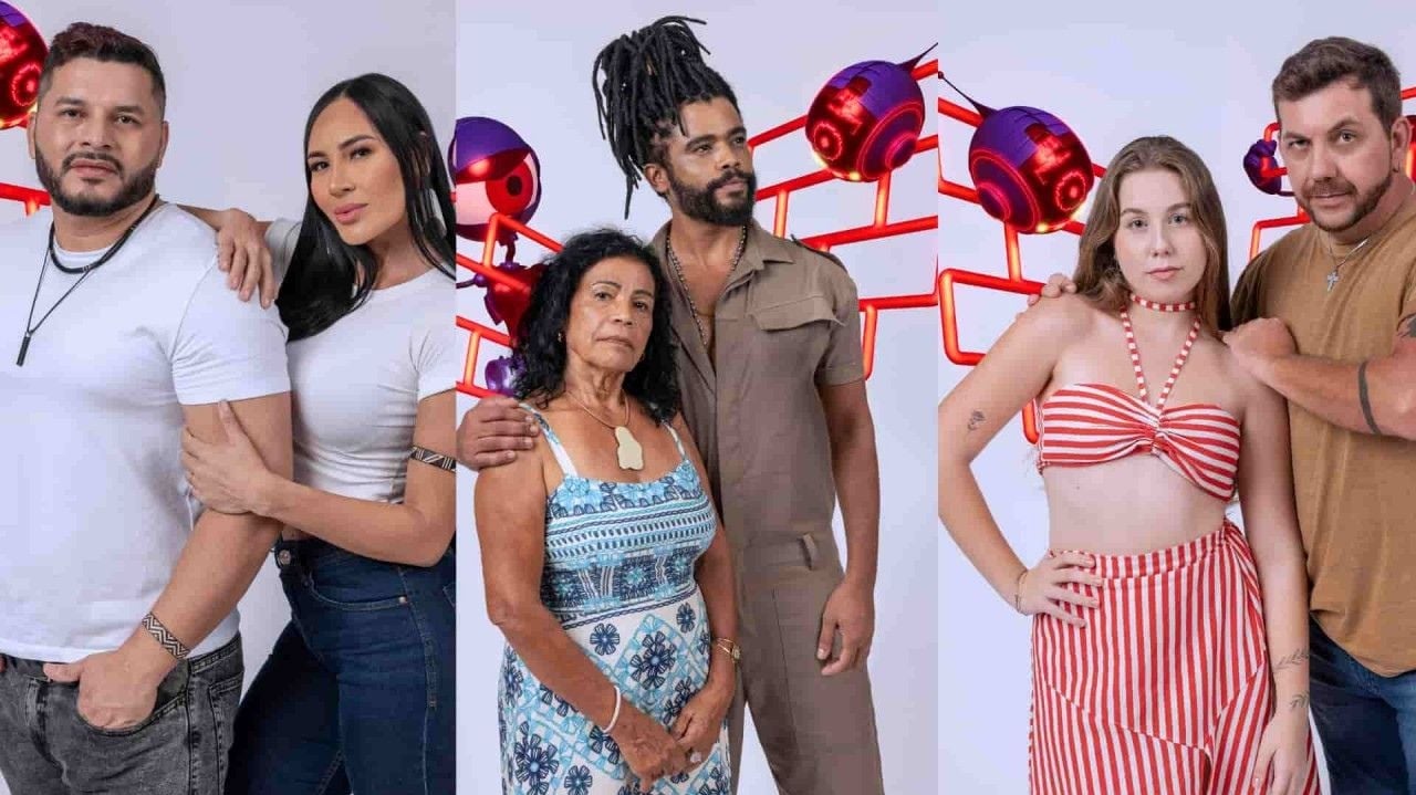 Foto Destaque:Arleane e Marcelo,Diogo e Vilma e Edilberto e Raissa no primeiro Paredão do BBB 25 (Reprodução/Instagram/@BBB)