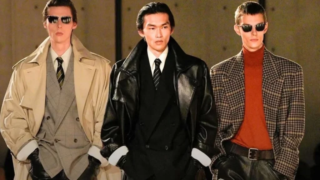 Vaccarello apresenta sua nova coleção masculina: uma viagem entre fetiche e poder