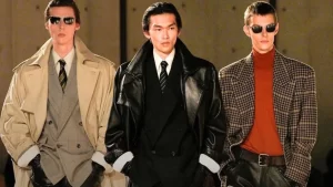 Vaccarello apresenta sua nova coleção masculina: uma viagem entre fetiche e poder