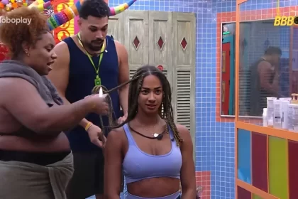 Momento tenso no BBB 25: Vinícius corta sem querer fio do microfone de Aline