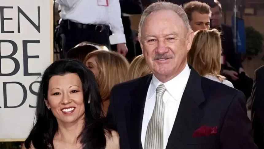 Gene Hackman com a esposa Betsy Arakawa