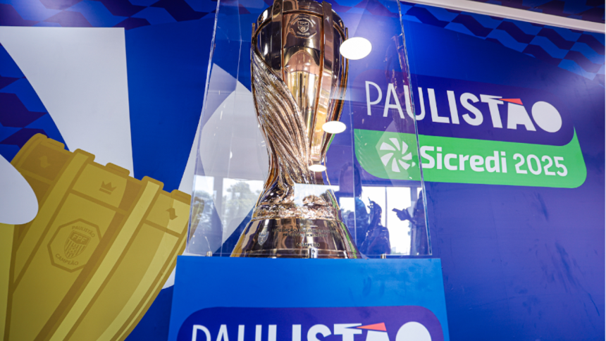 Foto destaque: Taça do Paulistão 2025 (Reprodução/Pedro Zacchi/Ag. Paulistão)