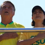 Bolsonaro e sua esposa