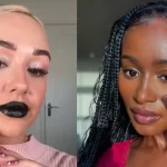 Influenciadoras mostrando os glosses da tendência