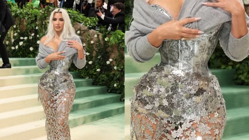 Foto destaque: Kim Kardashian no Met Gala 2024 (Reprodução/Glamour/Getty Images Embed)