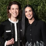 Foto destaque. Fernanda Torres e Demi Moore.