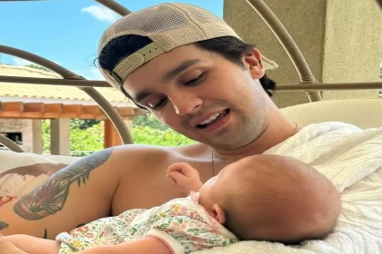 Luan Santana e sua filha Serena