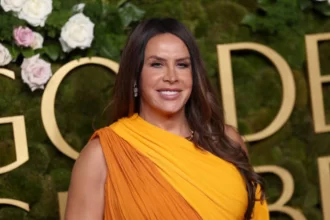 Karla Sofía Gascón participa da 82ª edição do Globo de Ouro, no The Beverly Hilton, em Beverly Hills, Califórnia, no dia 5 de janeiro de 2025