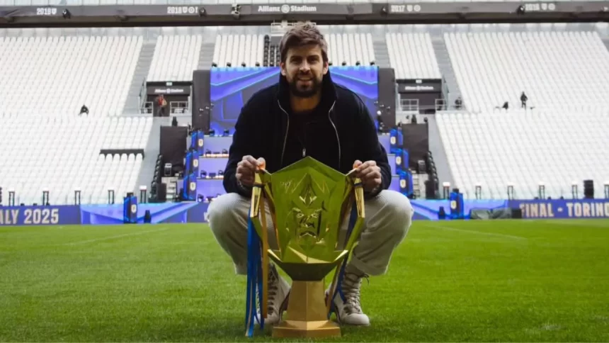 Piqué em foto postada no Instagram segurando taça