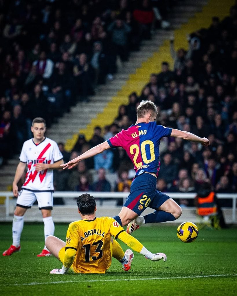 Jogador do Barcelona durante o jogo