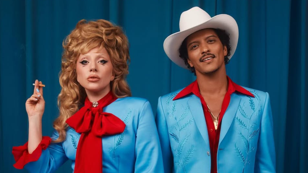 Bruno e Lady Gaga para capa do feat da dupla