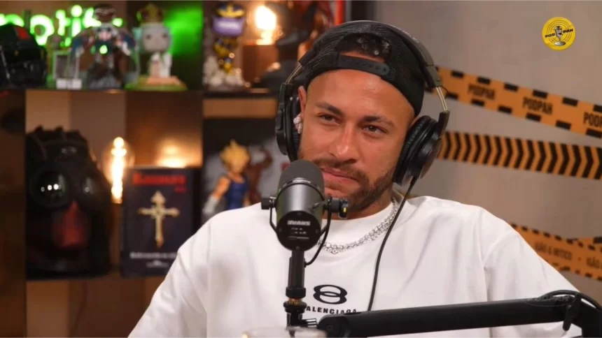 Neymar Jr. durante entrevista no Podpah