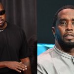 Foto destaque: Kanye West no tapete vermelho do Grammy e P.Diddy em entrevista (reprodução/Matt Winkelmeyer/Getty Images/Paras Griffin/Getty Imagens Embed)