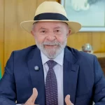 Presidente Lula em foto para agradecer a Caixa