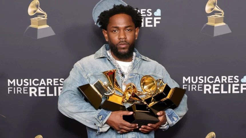 Kendrick Lamar venceu 5 categorias no Grammy