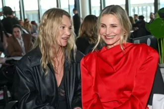 Cameron Diaz ao lado de Kate Moss